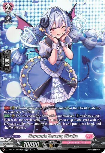 Demonic Teaser, Virsha Card Front