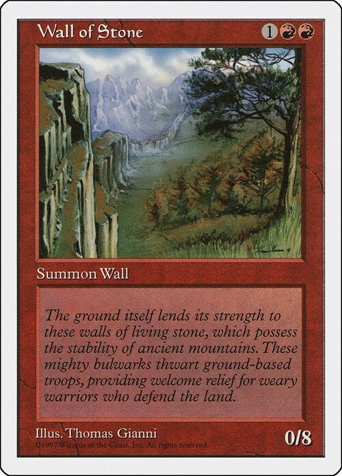 Wall of Stone Card Front