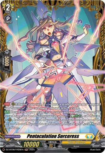 Pentaculation Sorceress Card Front