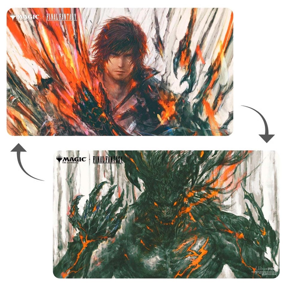 FINAL FANTASY: "Clive, Ifrit's Dominant // Ifrit, Warden of Inferno" Double-Sided Playmat