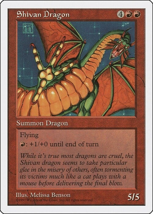 Shivan Dragon Card Front