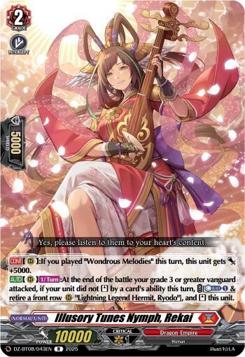Illusory Tunes Nymph, Rekai Card Front