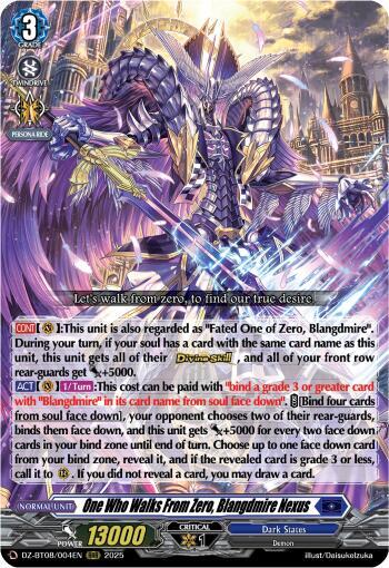 One Who Walks From Zero, Blangdmire Nexus Card Front