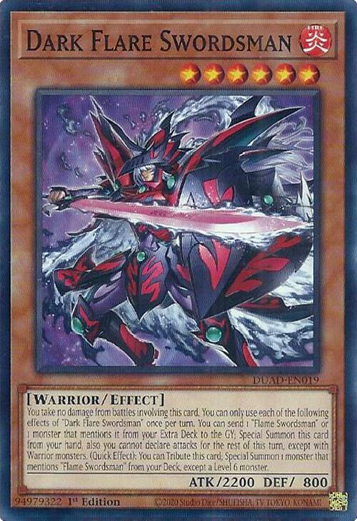 Dark Flare Swordsman Card Front