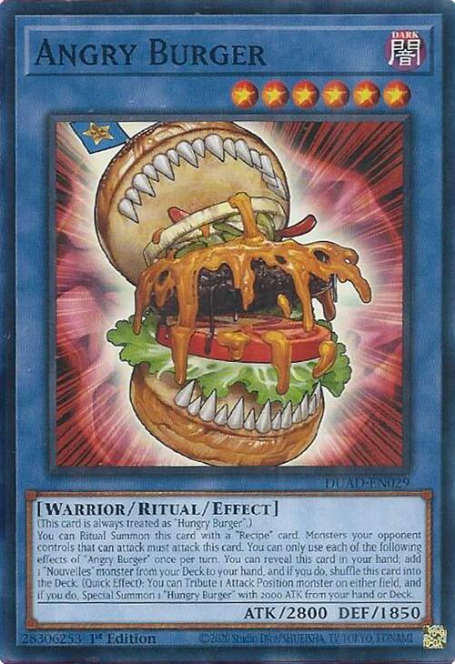 Angry Burger Card Front