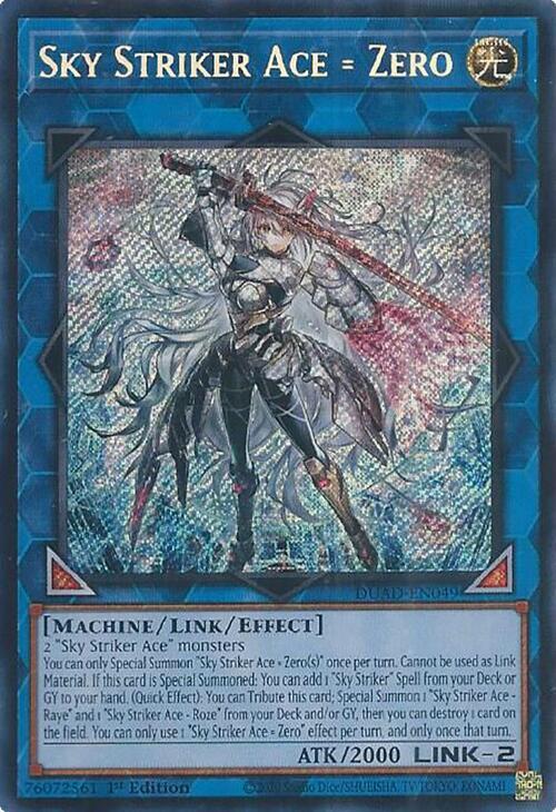 Sky Striker Ace = Zero Card Front