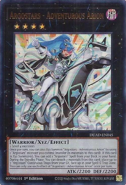 Argostars - Adventurous Arion Card Front