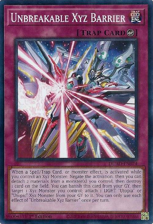Unbreakable Xyz Barrier Card Front