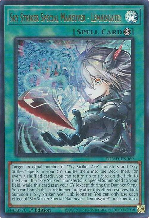 Sky Striker Special Maneuver - Lemnisgate! Card Front