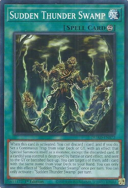 Sudden Thunder Swamp Card Front