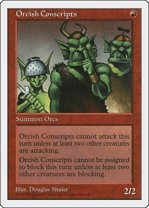 Orcish Conscripts Card Front