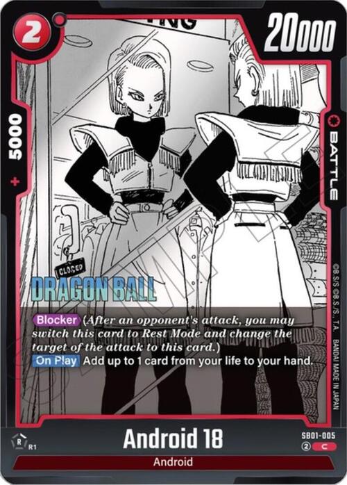 Android 18 Card Front