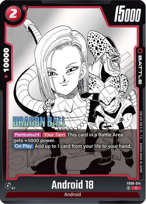 Android 18 Card Front