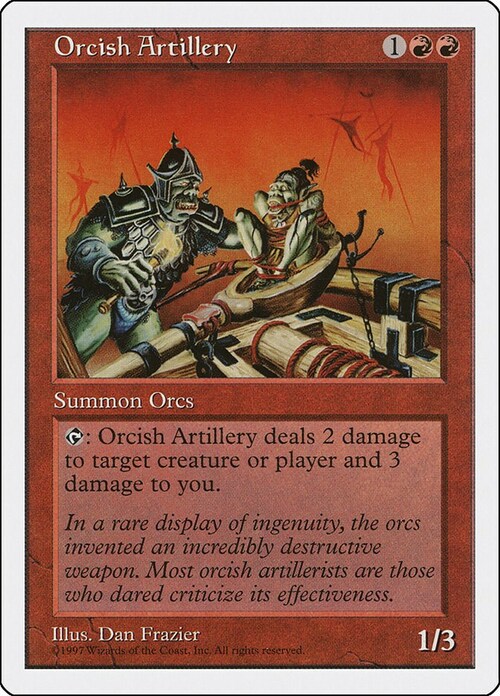 Orcish Artillery Card Front