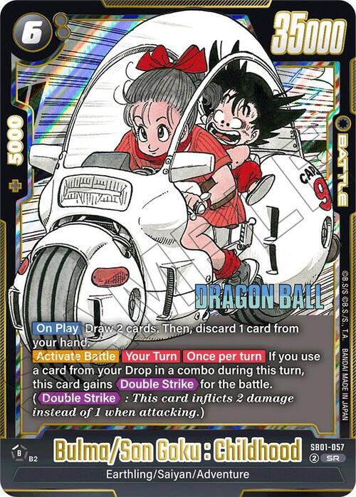 Bulma/Son Goku : Childhood Card Front