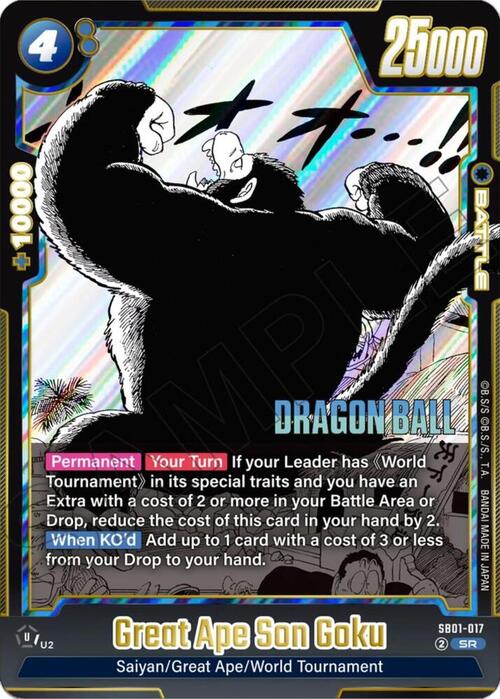 Great Ape Son Goku Card Front