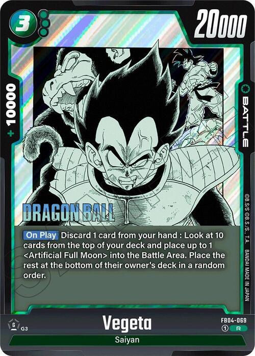 Vegeta Card Front