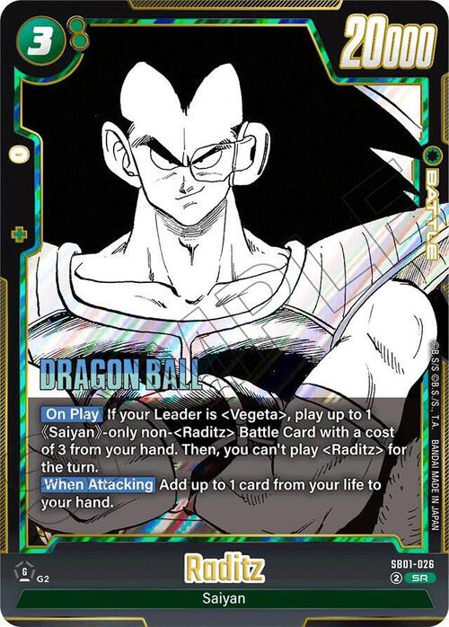 Raditz Card Front
