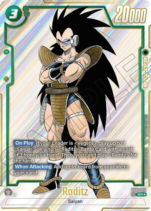 Raditz Card Front
