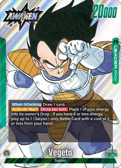 Vegeta Card Front