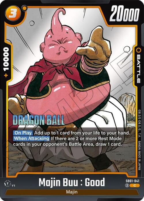 Majin Buu : Good Card Front