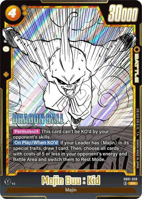 Majin Buu : Kid Card Front