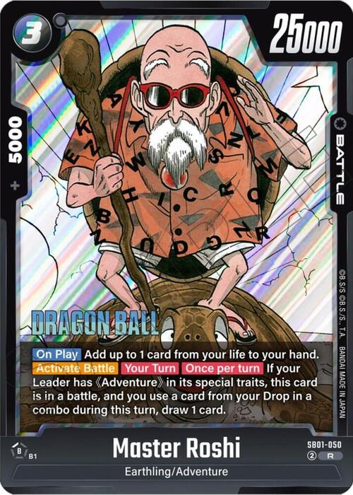 Master Roshi Card Front