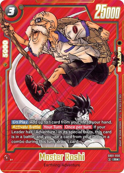 Master Roshi Card Front