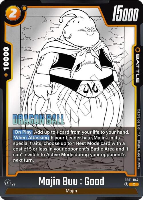 Majin Buu : Good Card Front