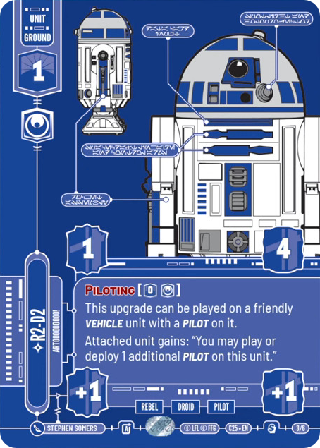 R2-D2, Erredueeeee! Card Front