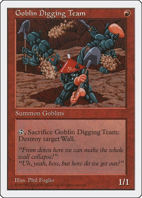 Goblin Digging Team Card Front