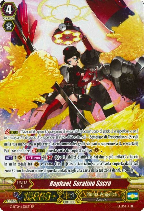 Holy Seraph, Raphael Card Front