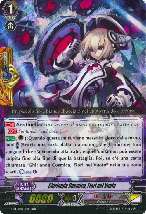 Flowers in Vacuum, Cosmo Wreath Card Front