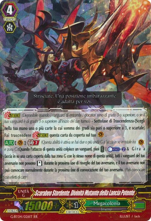 Force Spear Mutant Deity, Stun Beetle Card Front