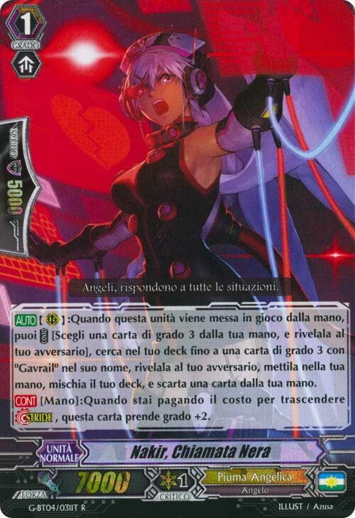 Black Call, Nakir Card Front