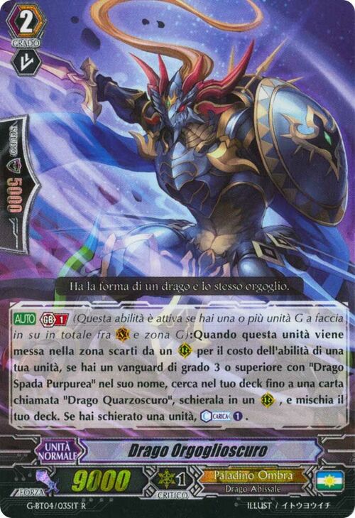 Drago Orgoglioscuro Card Front