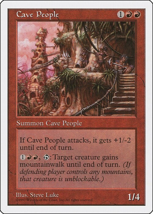 Cave People Card Front