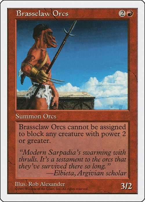 Brassclaw Orcs Card Front
