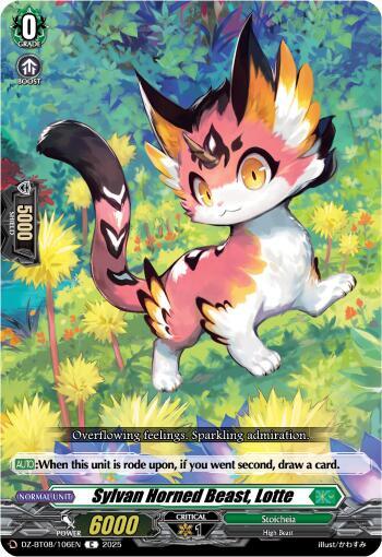 Sylvan Horned Beast, Lotte Card Front