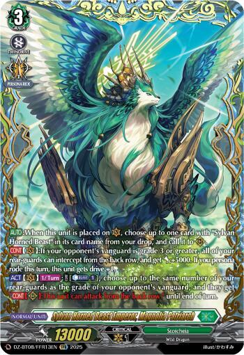 Sylvan Horned Beast Emperor, Magnolia Patriach Card Front