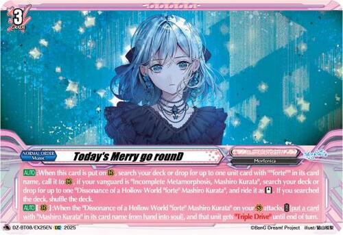 Today's Merry go rounD Card Front