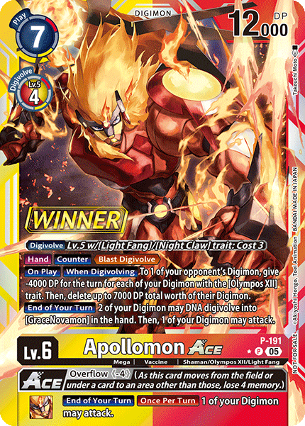 Apollomon Ace Card Front