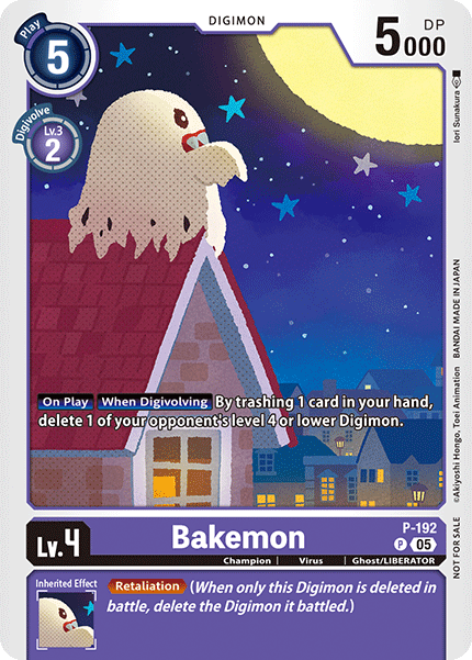 Bakemon Card Front