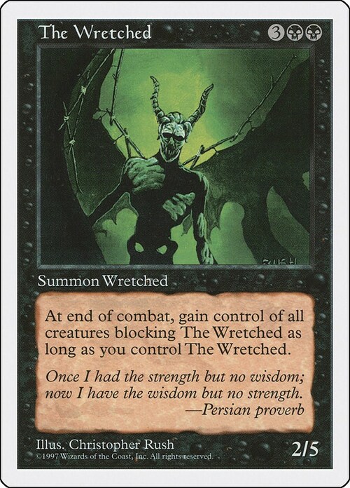 The Wretched Card Front