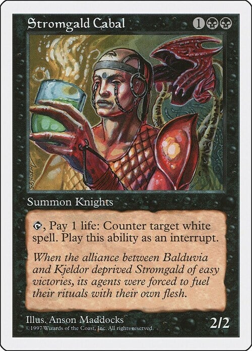Stromgald Cabal Card Front