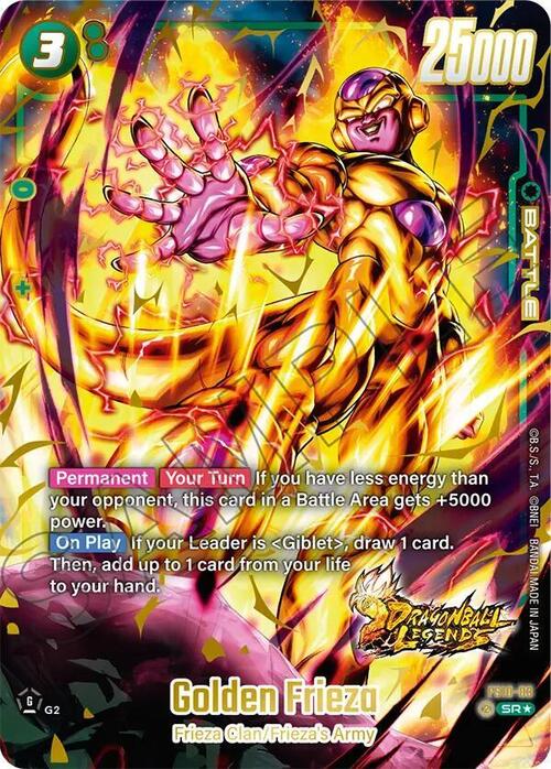 Golden Frieza Card Front