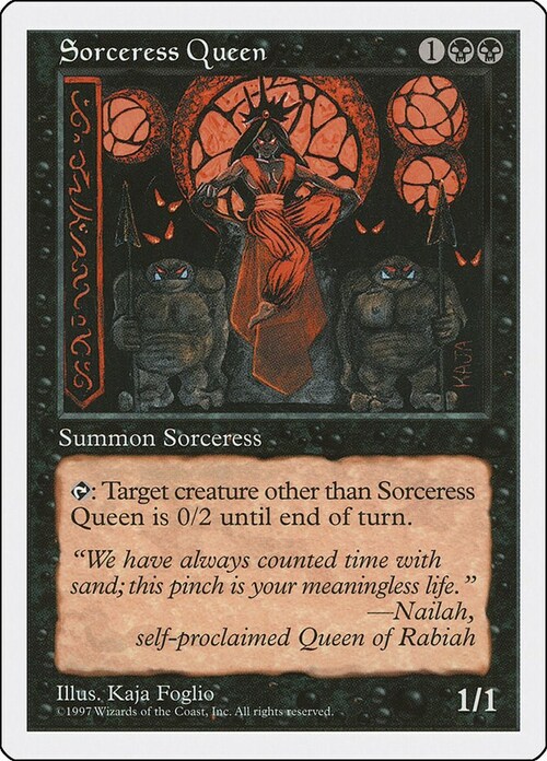 Sorceress Queen Card Front