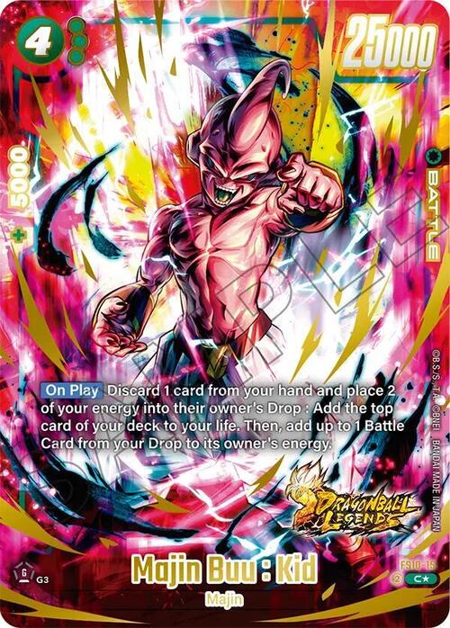 Majin Buu : Kid Card Front