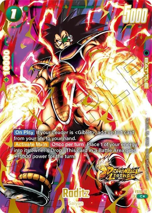 Raditz Card Front