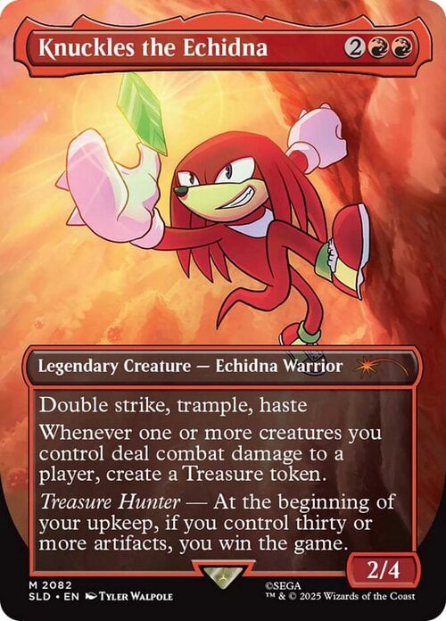 Knuckles the Echidna Card Front